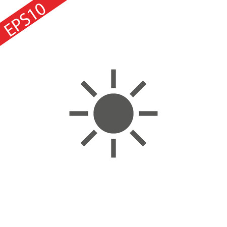 Sun vector icon on white background. eps 10.のイラスト素材