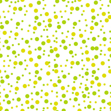 Abstract hand drawn polka dots pattern background,Big and small dots. Vector seamless pattern. Modern stylish texture.eps 10.のイラスト素材