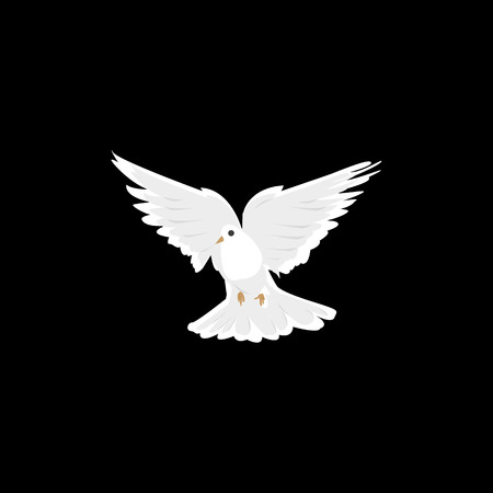 dove flying isolated iconのイラスト素材