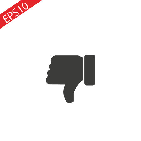 Dislike icon - thumb down button, bad symbol - negative illustrationの写真素材