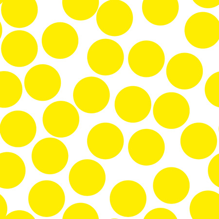 Yellow watercolor seamless texture with polka dotsの写真素材