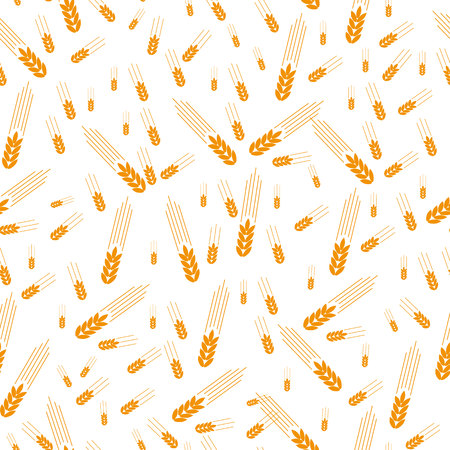 Wheat ears seamless pattern. Vector illustration. eps 10のイラスト素材