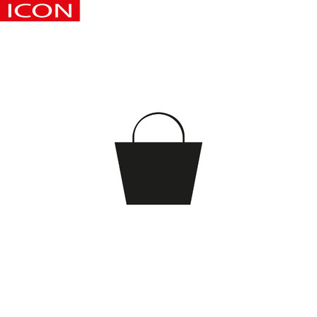 shopping bag icon . shopping bag  graphic illustrationの写真素材