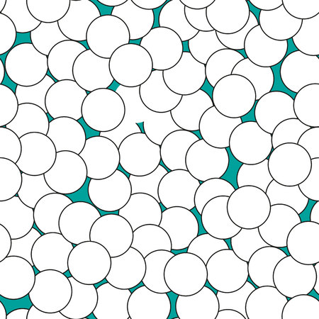 Large and small circles on a white background. Cute abstract seamless pattern. Geometries pattern for fabric. Textile background, vector.eps 10.のイラスト素材