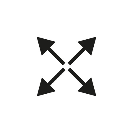 Arrow icon, Extend icon, Re-size icon, Enlarge icon,arrows icon, direction icon, expand icon,...