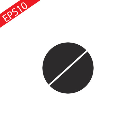 Medicine bottle and pills. Black and white icon. Vector illustration . eps 10.のイラスト素材