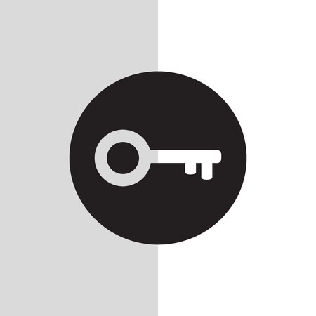 Key vector icon white background.eps 10のイラスト素材