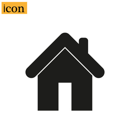 Home Icon in trendy flat style isolated on grey background. Homepage symbol for your web site design, logo, app, UI. Vector illustration, EPS10.のイラスト素材