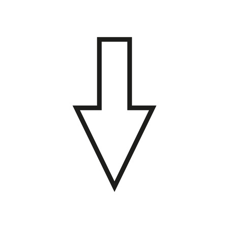 Line cursor icon in trendy flat style isolated on background. . Vector illustration,の写真素材