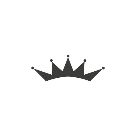 Crown Icon in trendy flat style isolated on grey background. Crown symbol for your web site design, logo, app, UI. Vector illustration, EPS10.のイラスト素材