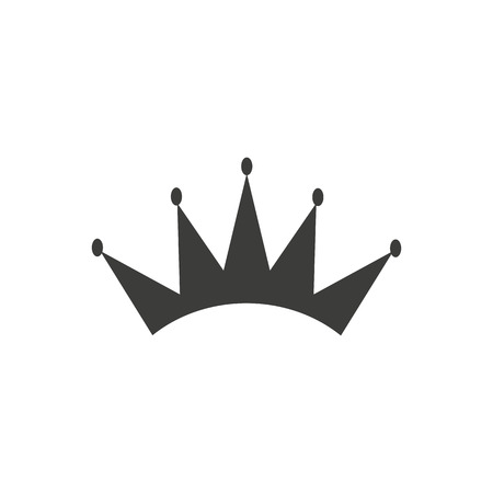 Illustration of crown icon on white backgroundのイラスト素材