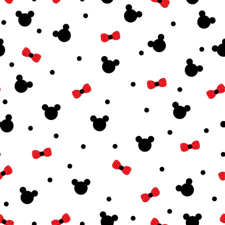 Cute panda face. Seamless wallpapereps 10のイラスト素材