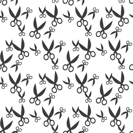 Scissors seamless pattern background. Business flat vector illustration. Scissor sign symbol pattern. eps 10.のイラスト素材