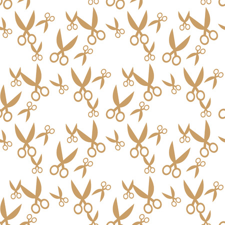 Scissors seamless pattern background. Business flat vector illustration. Scissor sign symbol pattern.eps 10.のイラスト素材