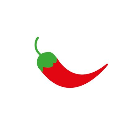 Red chili pepper icon. Flat design. Vector. eps 10のイラスト素材