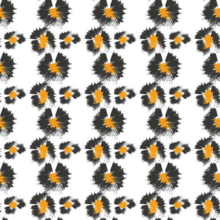 Seamless abstract pattern art. Texture with Hand Painted Crossing Brush Strokes for Print. Animal fur texture background. Modern graphics. Vector illustration.のイラスト素材