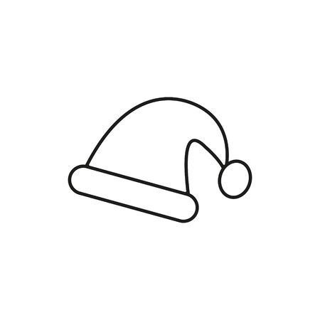 Santa Hat Outline Iconのイラスト素材