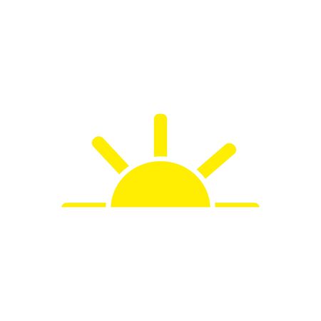 Sun icon. Trendy vector summer symbolのイラスト素材