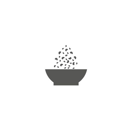Rice icon. Flat vector related icon with long shadow for web and mobile applications. It can be used as  , pictogram, icon, infographic element. Vector Illustration.のイラスト素材
