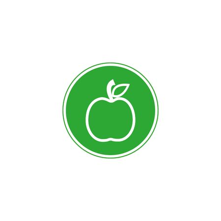 apple icon in trendy flat style isolated on background. apple icon page symbol for your web site design apple icon logo, app, Vector illustration,のイラスト素材