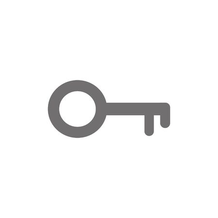 Key icon in trendy flat style isolated on background. Key icon page symbol for your web site design Vector illustration, EPS10.のイラスト素材