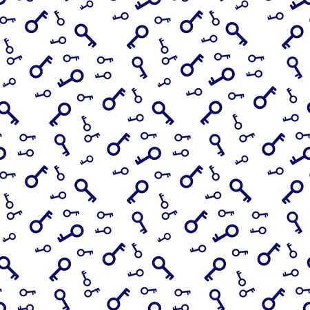 Vintage keys simple vector seamless patternのイラスト素材