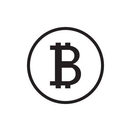 Bitcoin sign icon for internet moneyのイラスト素材