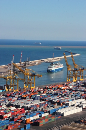 Sea Port of Barcelonaのeditorial素材