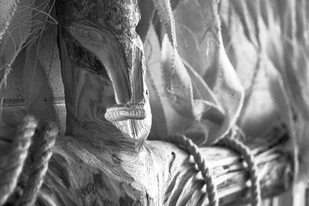 black-and-white photo of an idol-like idol, similar to a man, background materialの写真素材