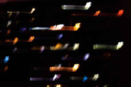 Abstract blurred background of luminous objects in motion. abstract photo