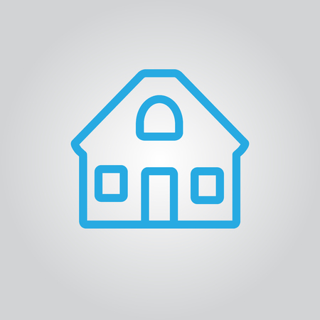 House or home Icon. Vector illustration. Real Estate symbol.のイラスト素材