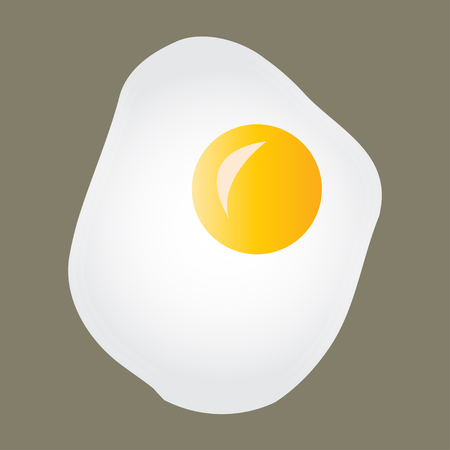 Fried eggs icon or sign. Colorful vector illustration.のイラスト素材