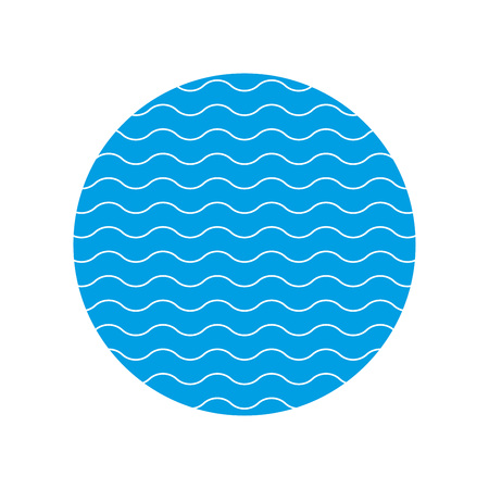 Waves icon. Sea, ocean and water symbol. Vector illustration.のイラスト素材