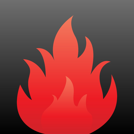 Fire flame. Vector illustration.のイラスト素材