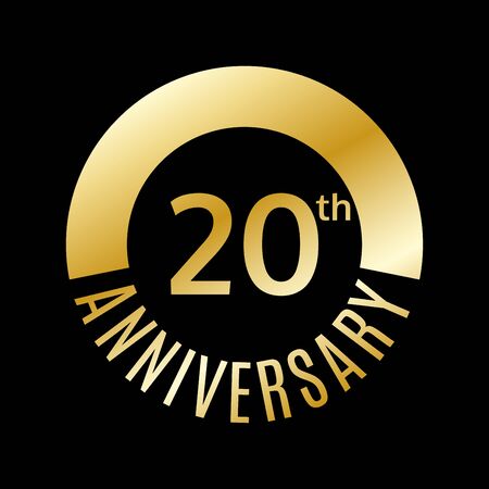20 years anniversary icon.のイラスト素材
