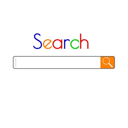 Search bar for internet browser. Web page design. Vector illustration.のイラスト素材