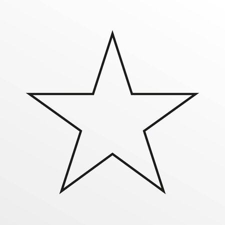 Star line icon. Vector illustration.のイラスト素材