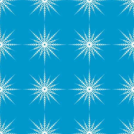 Snowflake seamless pattern. Christmas and winter background. Xmas print.のイラスト素材