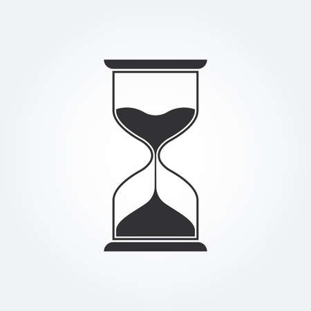 Hourglass icon. Sand clock or hour glass sign.のイラスト素材