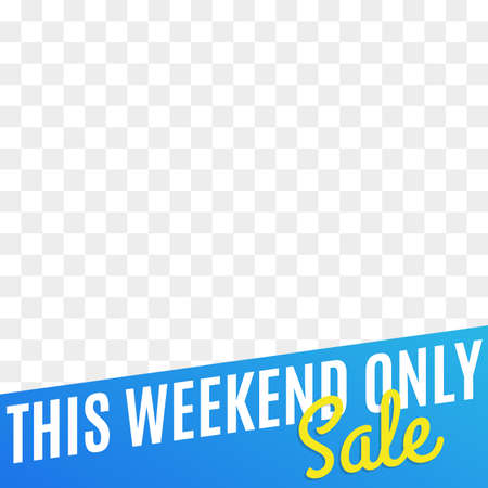 Sale banner. Social media post or web ads design template. Price off banner. Weekend discount background. Vector illustration.のイラスト素材