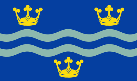 Cambridgeshire vector flag. Conty of England, United Kingdom.のイラスト素材