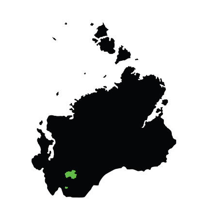 Taymyr Autonomous Okrug. Taymyr Dolgano-Nenets Autonomous Okrug, vector map isolated on white background. High detailed silhouette illustration. Russia oblast map illustration.のイラスト素材