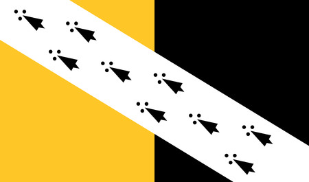 Vector flag of Norfolk, East of England, United Kingdom.のイラスト素材