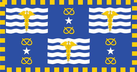 Vector flag of Brisbane is the capital and most populous city in the Australian state of Queensland.のイラスト素材