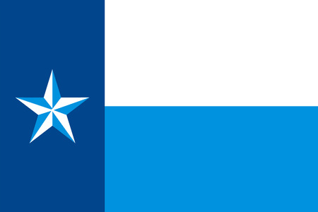 Vector flag of Dallas County, Texas, USA.のイラスト素材