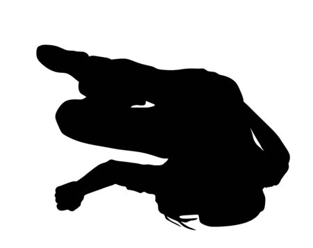 Dead girl lying on the sidewalk vector silhouette. Drunk girl unconscious after party. Patient women rescue. Drugged person overdose. Sick teenager. Injured lady after car crush accident. First aid.のイラスト素材