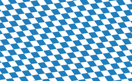 October fest Bavarian flag vector illustration. German Bavaria symbol. Decorative seamless.のイラスト素材
