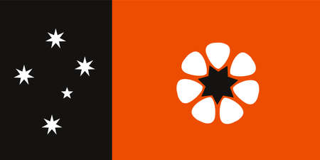 Northern Territory flag vector illustration. Country in Australia.のイラスト素材