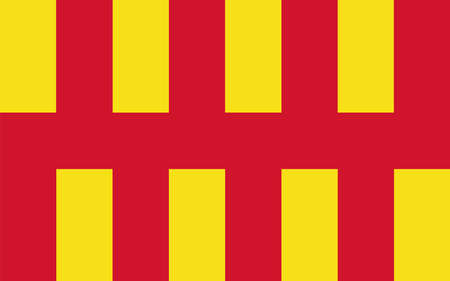 Northumberland flag vector illustration isolated. United kingdom province in North East England, Great Britain.のイラスト素材