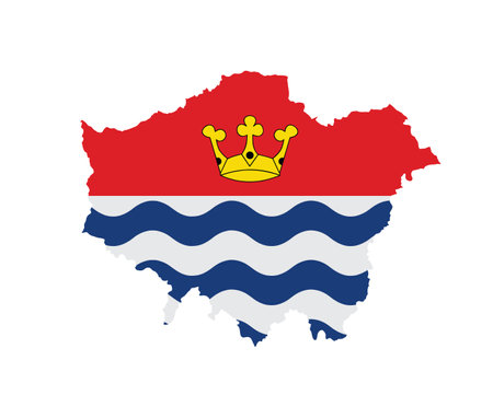 Greater London map vector silhouette illustration isolated on white background. London map flag of main town in United Kingdom and in England country. Greater London flag over mapのイラスト素材
